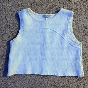 Zara white crop tank